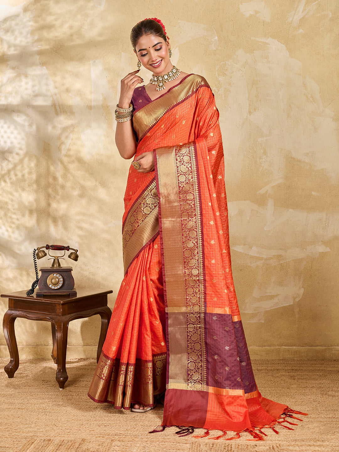 Buy Banarasi Style Saree Festive Wear kcpc