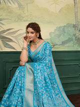 Buy Printed Style With Zari border Saree