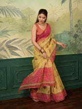 Buy Bandhani Saree With Casual Wear
