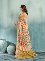 KcPc Designer Georgette Kalamkari Printed Office Wear SareeGAN