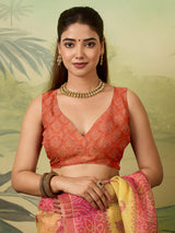 Buy Bandhani Saree With Casual Wear
