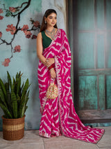 KcPc Latest Leheriya Style Saree Collection for Women