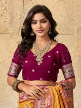  Georgette Gharchola Bandhej Cutdana Gotapatti Work Saree