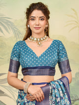 Buy Printed Style With Zari border Saree
