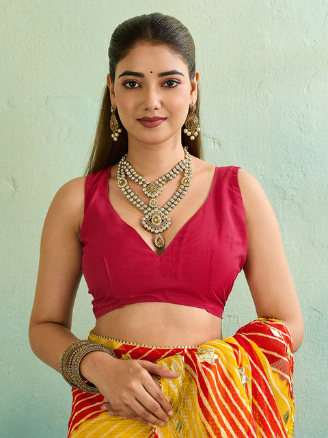Buy Leheriya Style With Gotapatti Work Saree