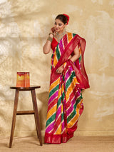 Leheriya Style saree for casual wears 