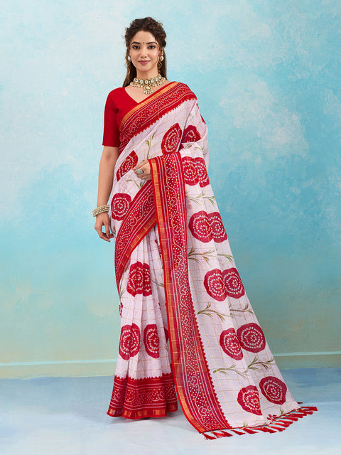 Buy Premium Bandhani Style Saree Collection Kcpc Image 