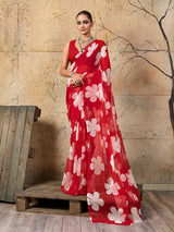 Printed saree for casual wear under 1000
