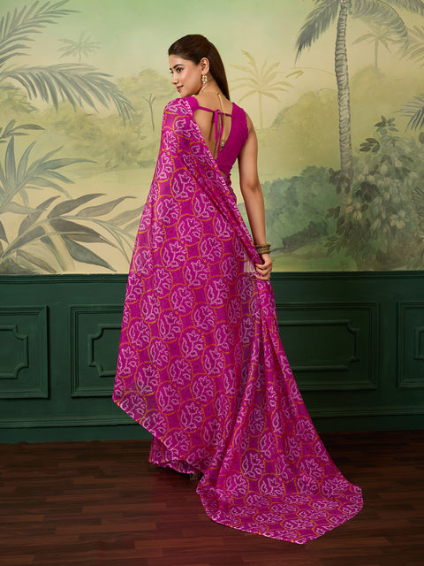KcPc Lightweight Kota Doria Bandhani Casual Wear Saree SWA