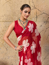 Printed saree for casual wear under 1000