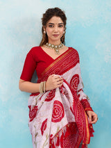 Buy Premium Bandhani Style Saree Collection Kcpc Image 