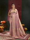 Pure Khaddi Georgette Royal Meenakari Traditional Saree with Blouse Piece 1