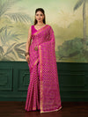 Buy Ghatchola Saree With Bikaneri bandhej Work 