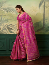 Buy Ghatchola Saree With Bikaneri bandhej Work 