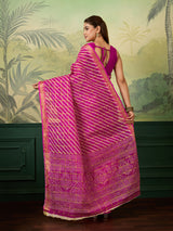 Buy Ghatchola Saree With Bikaneri bandhej Work 