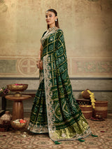 KcPc Gaji Silk Designer Saree with Hand Gotapatti Work AMT