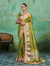 KcPc Pure Banarasi Handloom Heeramandi Look Katan Silk Tissue Fabric Saree INA