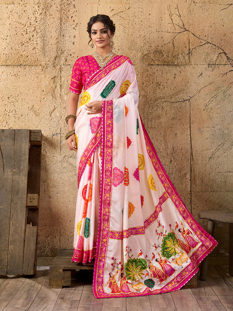 Buy Elegant Kalamkari Style Saree With Festive Special KcPc