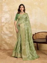 KcPc New Cotton Silk Gotapatti Work SareePista SWA