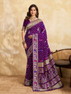 Buy Premium Silk Saree with Beautiful Silver Zari Weaving Kcpc