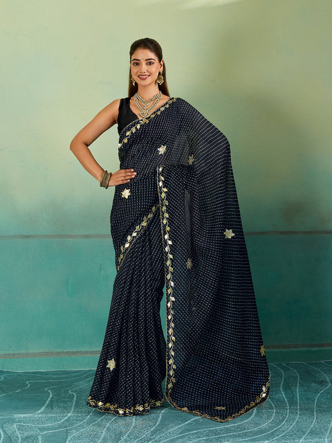 KcPc New Kota doria Leheriya Style With Gotapatti Work Saree MHS