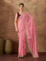 KcPc Chinon Silk Traditional Saree with Gota Patti WorkSFS
