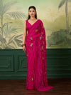 KcPc Chiffon Traditional Saree with Cutdana Embroidery Work