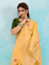 Buy Printed Saree Wih Casual Wear