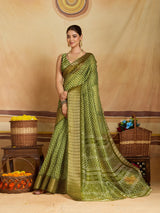 KcPc Luxury Cotton Silk Festive Wear Zig Zag SareeSTL