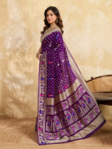 Buy Premium Silk Saree with Beautiful Silver Zari Weaving Kcpc