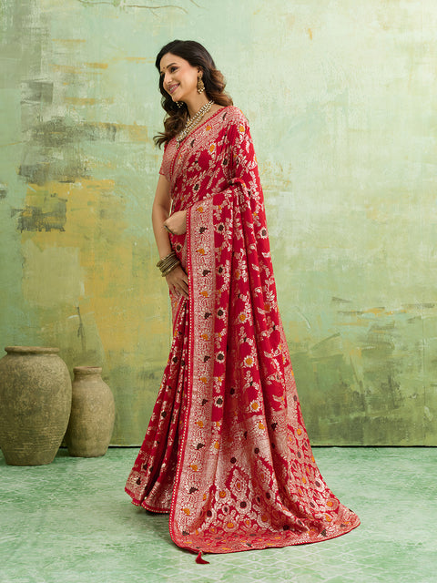  Silk With Zari Weaving Saree under 2000