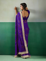 KcPc Premium Georgette Bandhani Saree for Festive WearKDN