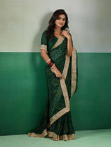 KcPc Stylish Bandhani Inspired Georgette Saree Collection KDN