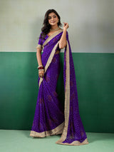 KcPc Premium Georgette Bandhani Saree for Festive WearKDN