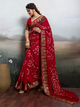 Bandhani saree under 1000