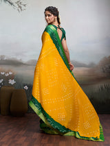 By Bandhani Saree WithCasual Wear 