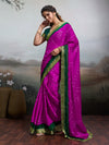 KcPc New Moss Chiffon Georgette Bandhani SareesRani GreenKDM