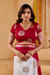 Buy Georgette Saree Banarasi Panetar Style KcPc 