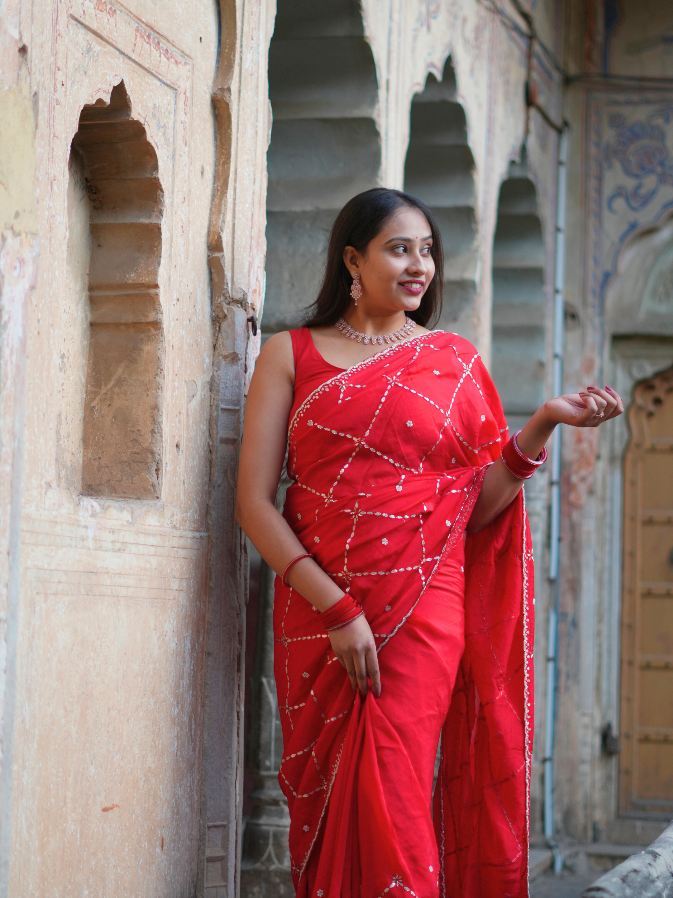 KcPc New BeautifulH O Silk Bollywood With Gotapatti Work Saree ANT