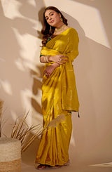 Buy Elegant Banarasi Saree with Blouse Kcpc image
