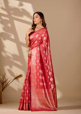 Buy Festive Bandhani Style Dola Silk Saree Kcpc Image