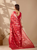 Buy Festive Bandhani Style Dola Silk Saree Kcpc Image