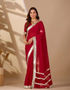 Buy New Stylish Georgette Saree with Rich Gota Border Work KcPc