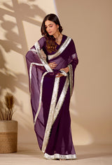 Buy New Premium Classic Designer Saree with Gota Detailing KcPc