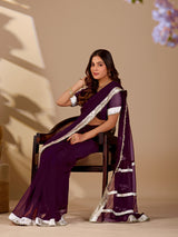 Buy New Premium Classic Designer Saree with Gota Detailing KcPc