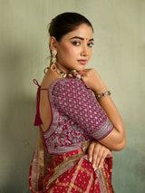 KcPc Royal Bandhani Style Georgette Saree for Celebrations BAL