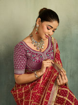 KcPc Royal Bandhani Style Georgette Saree for Celebrations BAL