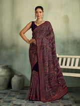 KcPc Premium Kashida Stone Work Sarees for WomenSHD