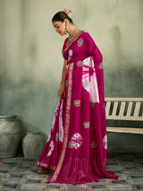 KcPc Premium Shibori Style Sarees with Aari Tari Work GAN