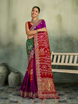 KcPcRoyal Gaji Silk Saree with Gota Patti WorkAMT